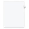 Avery Dennison Index Side Tab 8-1/2 x 11", #80, White, PK25 01080